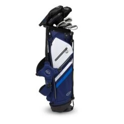 Left Hand TS5-51 7 Club Stand Set Graphite, Navy/White Bag -Golf Sports Shop 10160 AltA