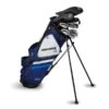 Left Hand TS5-54 10 Club Stand Set Graphite, Navy/White Bag