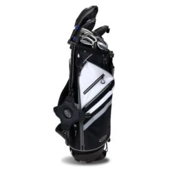 Right Hand TS5-57 10 Club Stand Set Combo, Black/White Bag -Golf Sports Shop 12103 AltA