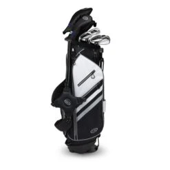 Left Hand TS5-57 10 Club Stand Set Graphite, Black/White Bag -Golf Sports Shop 13153 AltA
