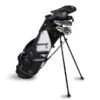 Left Hand TS5-57 10 Club Stand Set Graphite, Black/White Bag