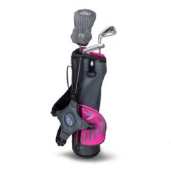 Left Hand UL39-s 3 Club Carry Set, Grey/Pink Bag