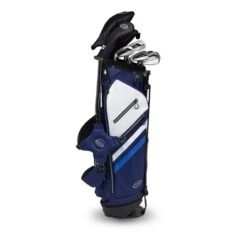 Left Hand TS5-60 10 Club Stand Set Combo, Navy/White Bag -Golf Sports Shop 14152 AltA