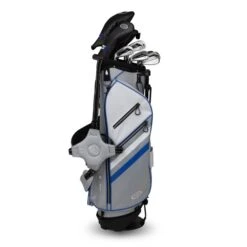 Left Hand TS5-60 10 Club Stand Set Combo, Silver/White/Blue Bag -Golf Sports Shop 14154 AltA
