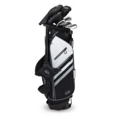 Left Hand TS5-60 7 Club Stand Set Combo, Black/White Bag -Golf Sports Shop 14160 AltA