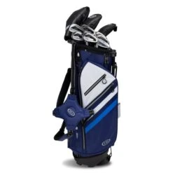 Right Hand TS5-60 10 Club Stand Set Graphite, Navy/White Bag -Golf Sports Shop 15102 AltA