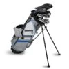 Left Hand TS5-66 10 Club Stand Set Combo, Silver/White/Blue Bag -Golf Sports Shop 18154 main.default