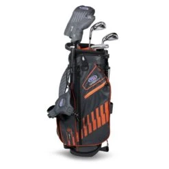 Left Hand UL51-s 5 Club Stand Set, Grey/Orange Bag -Golf Sports Shop 19860 AltA