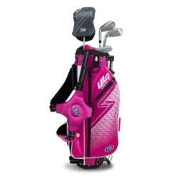 Left Hand UL7-45 4 Club Stand Set, Pink/White -Golf Sports Shop 22103 AltA