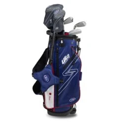 Left Hand UL7-48 5 Club Stand Set, Navy/Red -Golf Sports Shop 23102 AltA