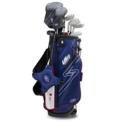 Left Hand UL7-48 7 Club Stand Set, Navy/Red -Golf Sports Shop 23105 AltA 1
