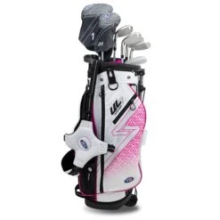 Right Hand UL7-48 7 Club Stand Set, White/Pink -Golf Sports Shop 23106 AltA