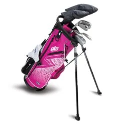 Left Hand UL7-51 7 Club Stand Set, Pink/White