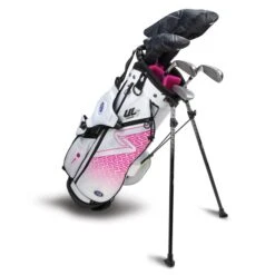Left Hand UL7-54 5 Club Stand Set, White/Pink