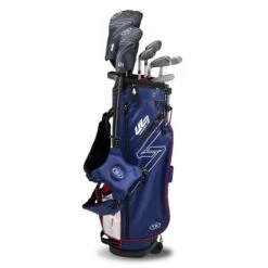 Left Hand UL7-57 7 Club Stand Set, Navy/Red -Golf Sports Shop 26105 AltA