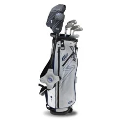 Left Hand UL7-60 7 Club Stand Set, Silver/Navy -Golf Sports Shop 27105 AltA