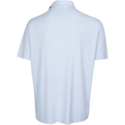 USKG Mens Micro Stripe Polo, Blue Stream -Golf Sports Shop 40421 AltA