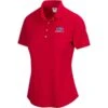 USKG Womens Solid ML75 Polo, Apple Red