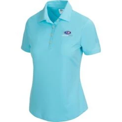 USKG Womens Solid ML75 Polo, Aqua Air