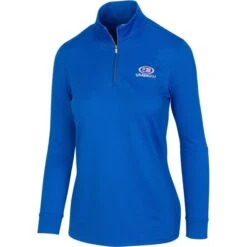 USKG Womens Textured Pullover, Maritime Blue