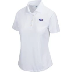 Oval Womens Solid ML75 Polo, Classic White