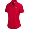 Oval Womens Solid ML75 Polo, Apple Red -Golf Sports Shop 40674 main.default
