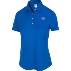 Oval Womens Solid ML75 Polo, Maritime Blue