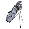 Right Hand ULW-60 AV2 10 Club Stand Bag Set, All Graphite, Silver/Blue Bag -Golf Sports Shop 64041 main.default