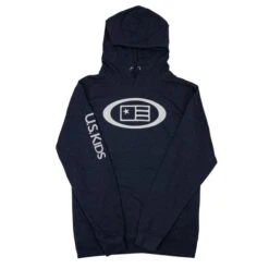 U.S. Kids Hoodie, Navy -Golf Sports Shop USKHoodie AltA